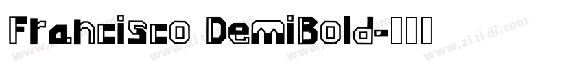 Francisco DemiBold字体转换